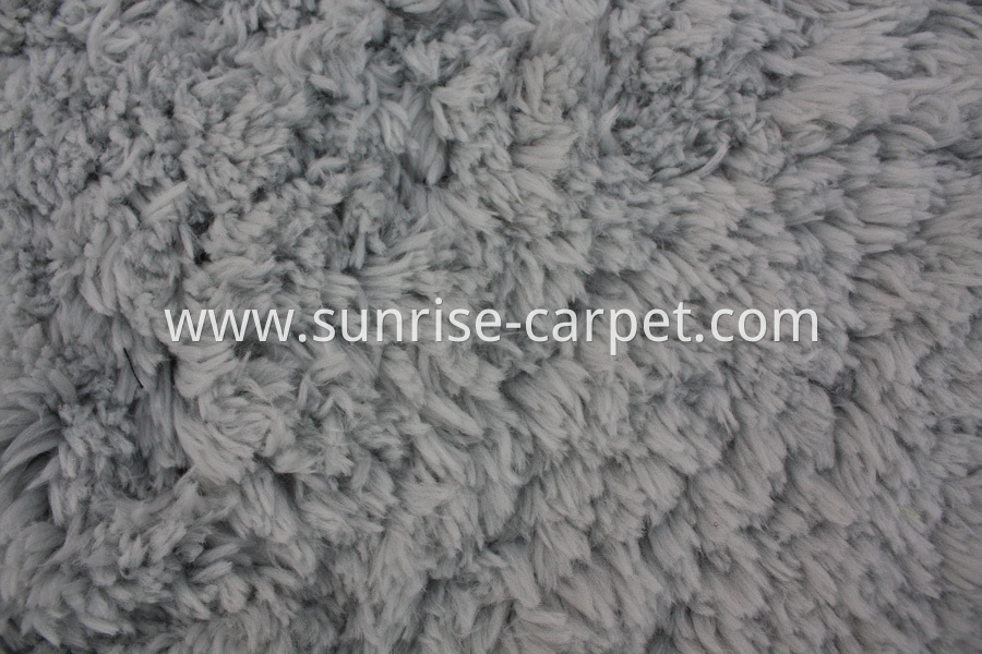 Soft Imitation Fur Shaggy Rug Grey